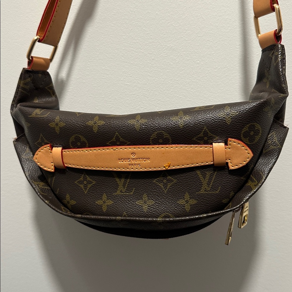 Louis Vuitton Brown and Tan Monogram Belt Bag